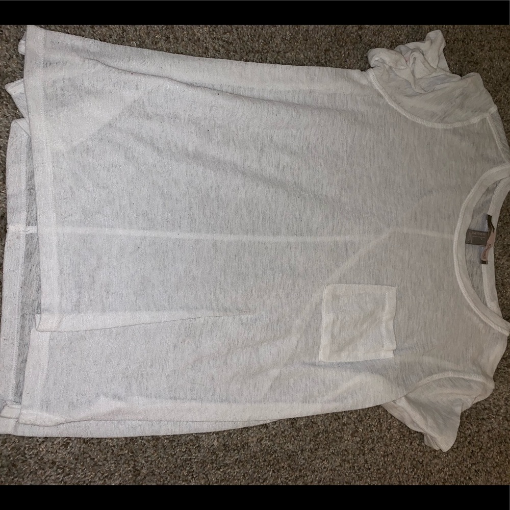 sheer white top